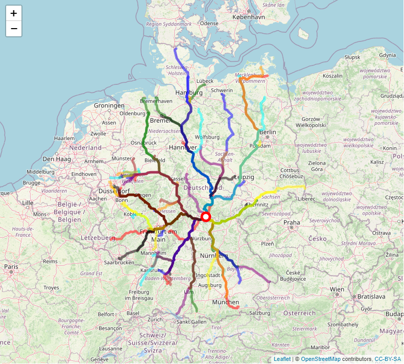 Das optimale Warenlager mit pgRouting und R