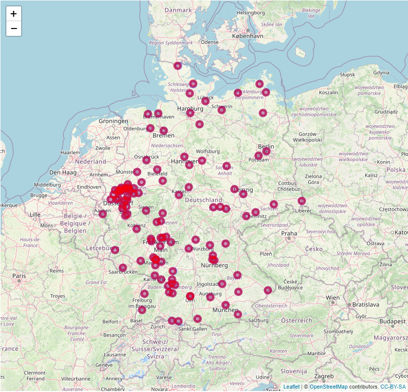 Das optimale Warenlager mit pgRouting und R