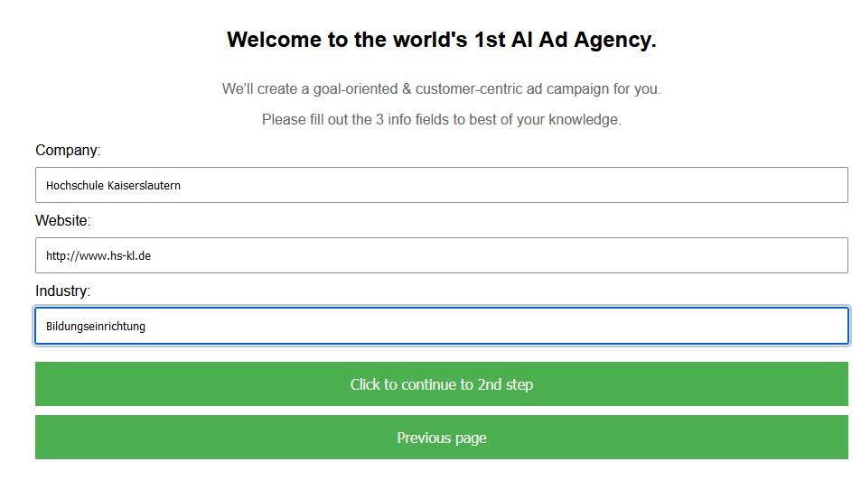 Create advertising campaigns at the touch of a button