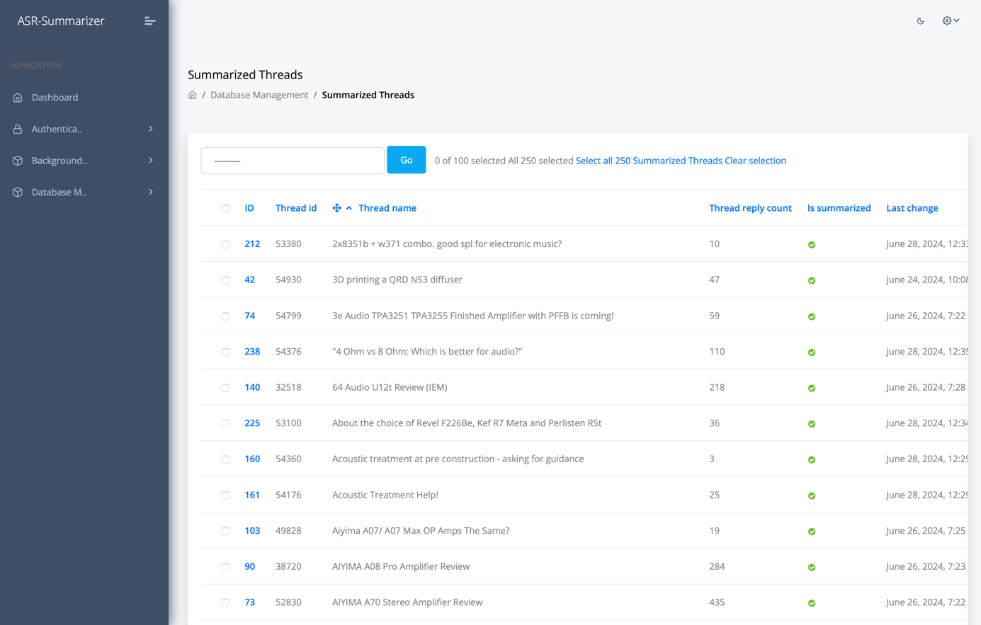 Summarizing Forum Threads Using Large Language Models